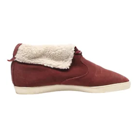 ADIDAS Chukka Boots Maroon Leather Womens UK 7