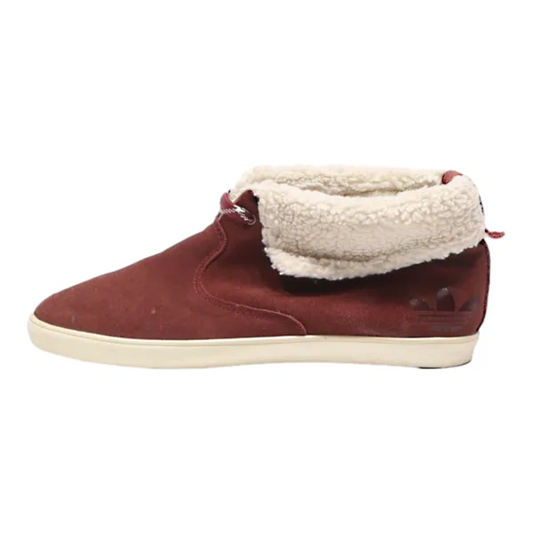 ADIDAS Chukka Boots Maroon Leather Womens UK 7