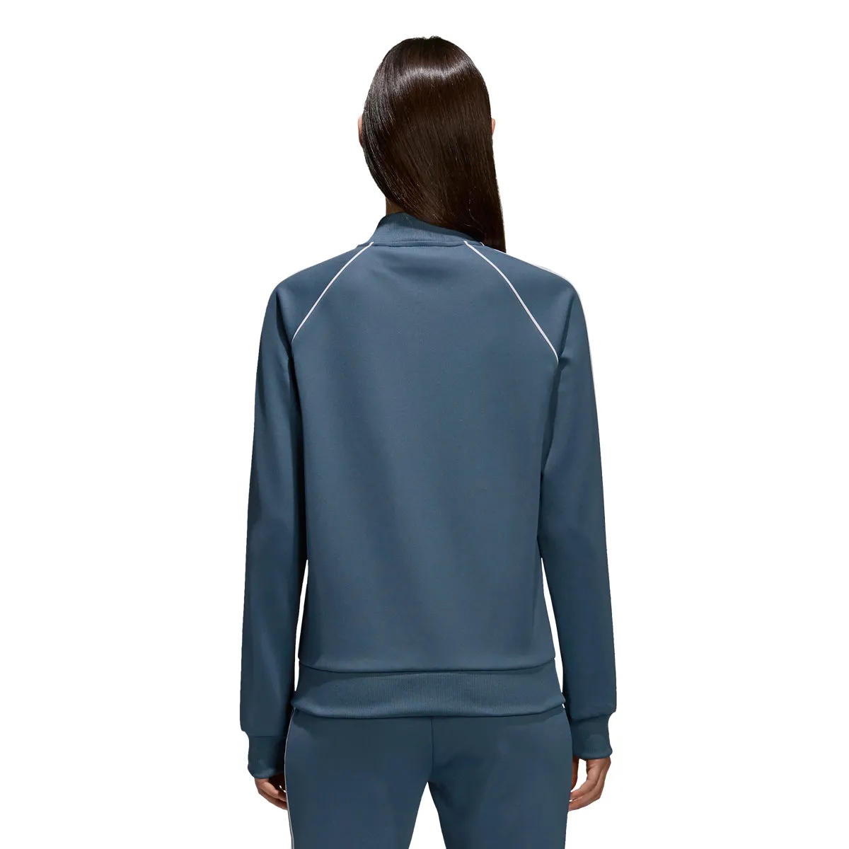 Adidas Originals Superstar Women's Track Top Dark Steeel/White