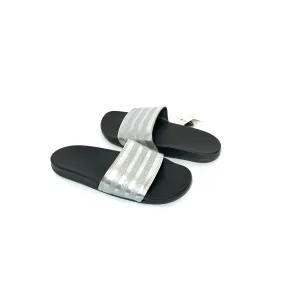 Adidas Silver 'Adilette' Comfort Slides | Brand New |