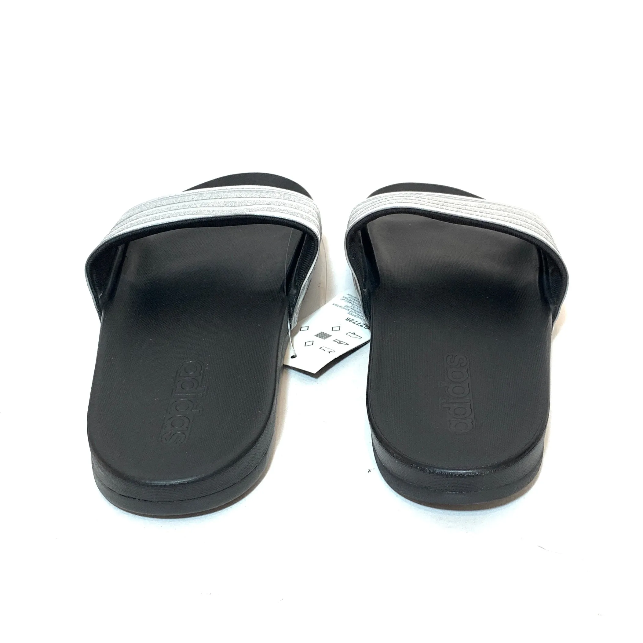 Adidas Silver 'Adilette' Comfort Slides | Brand New |