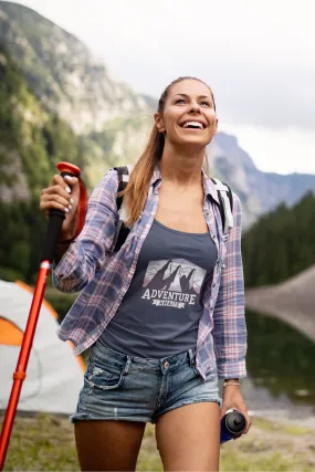 Adventure Awaits Printed Scoop Neck T-shirt for women