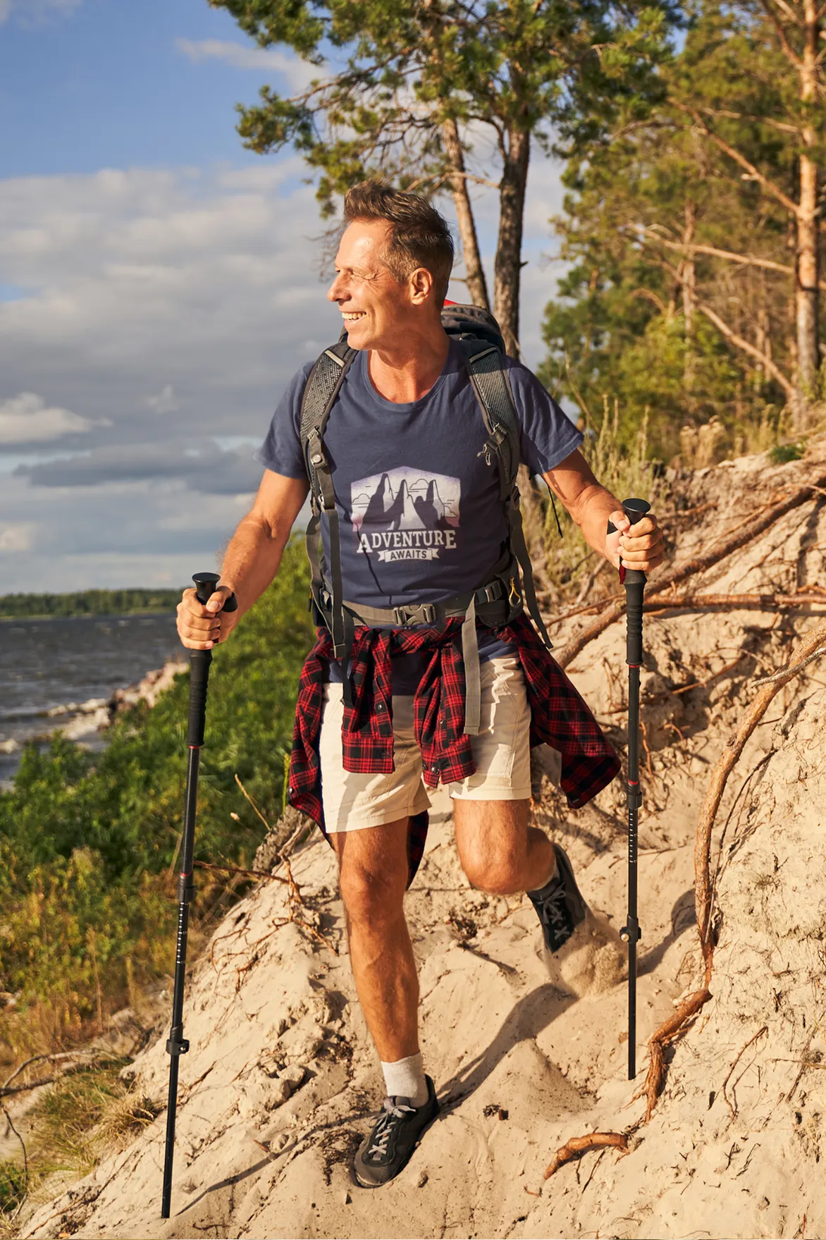 Adventure Awaits Printed T-shirt for men