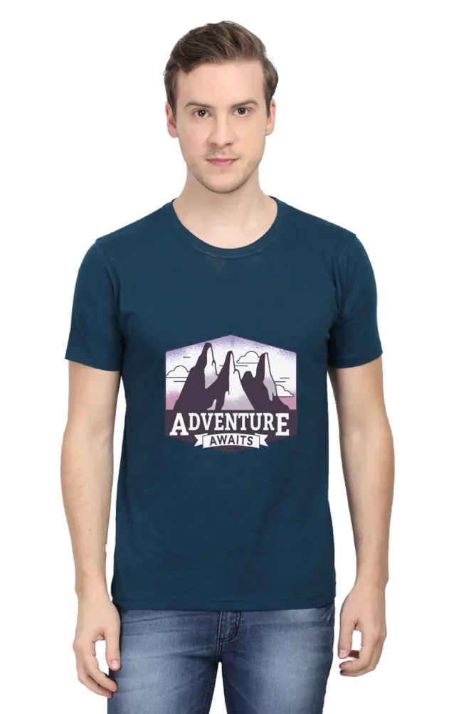 Adventure Awaits Printed T-shirt for men