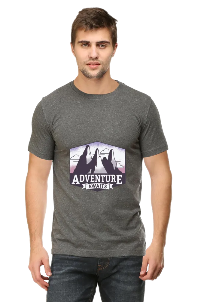 Adventure Awaits Printed T-shirt for men