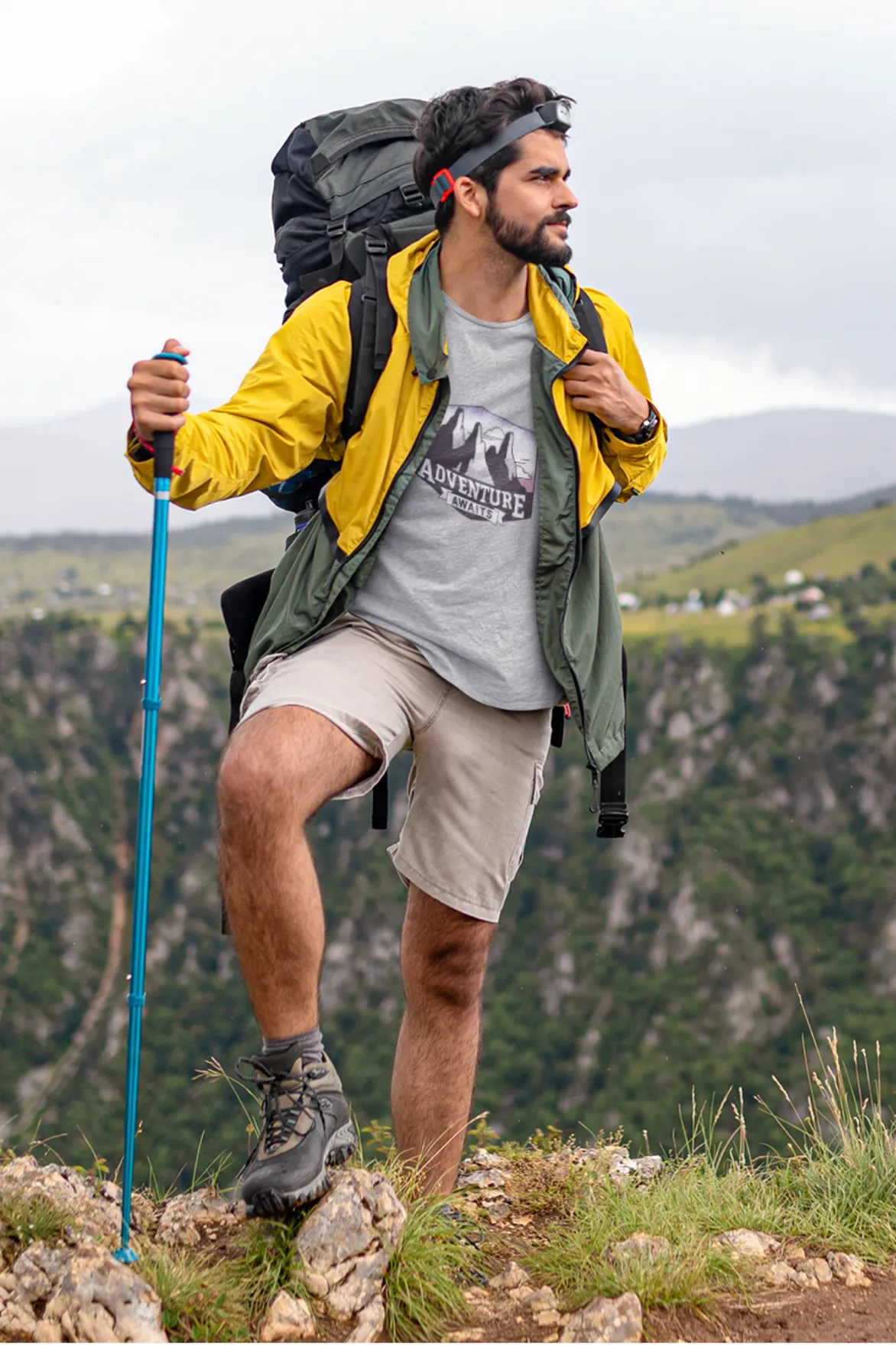 Adventure Awaits Printed T-shirt for men