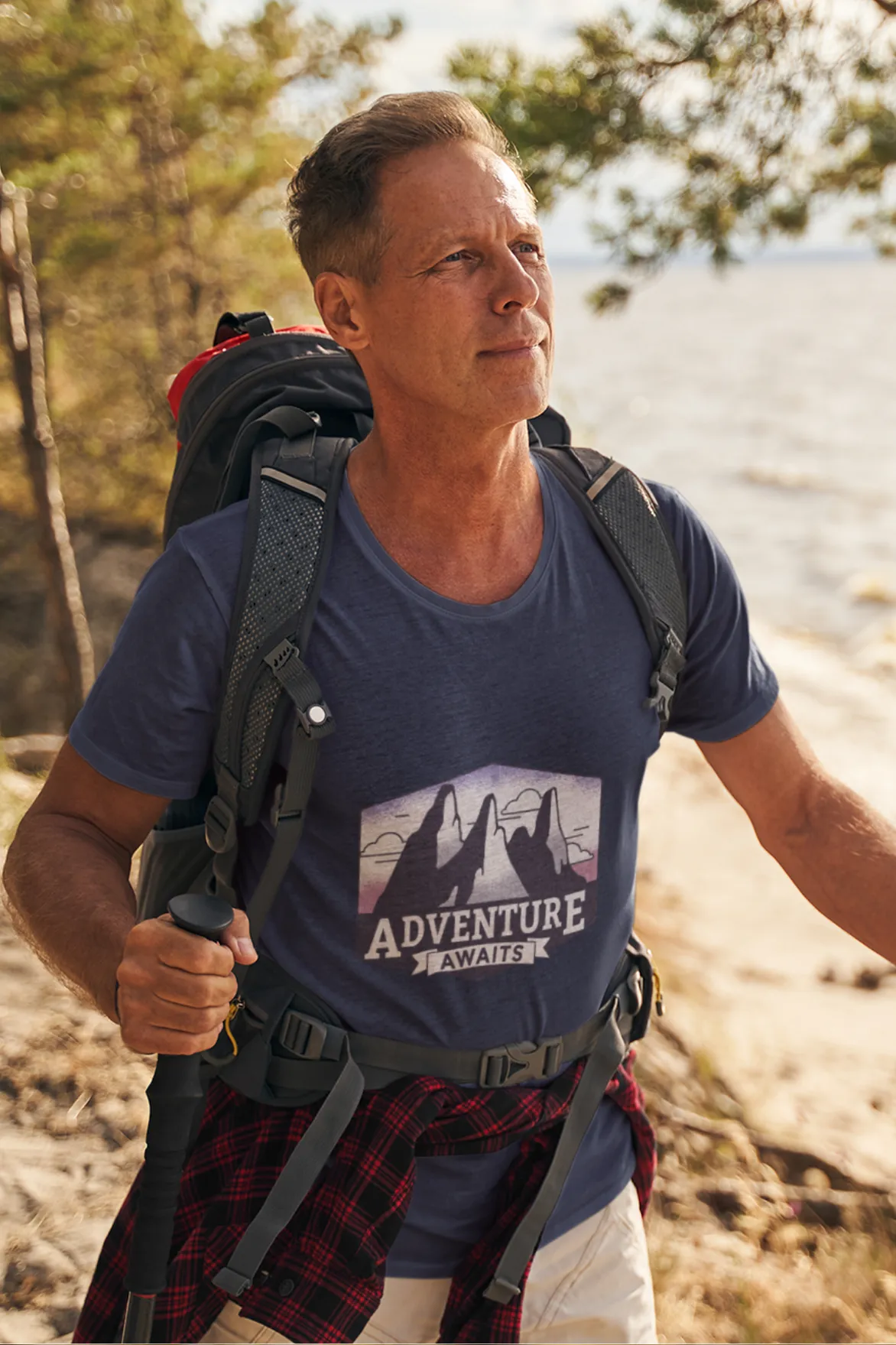 Adventure Awaits Printed T-shirt for men