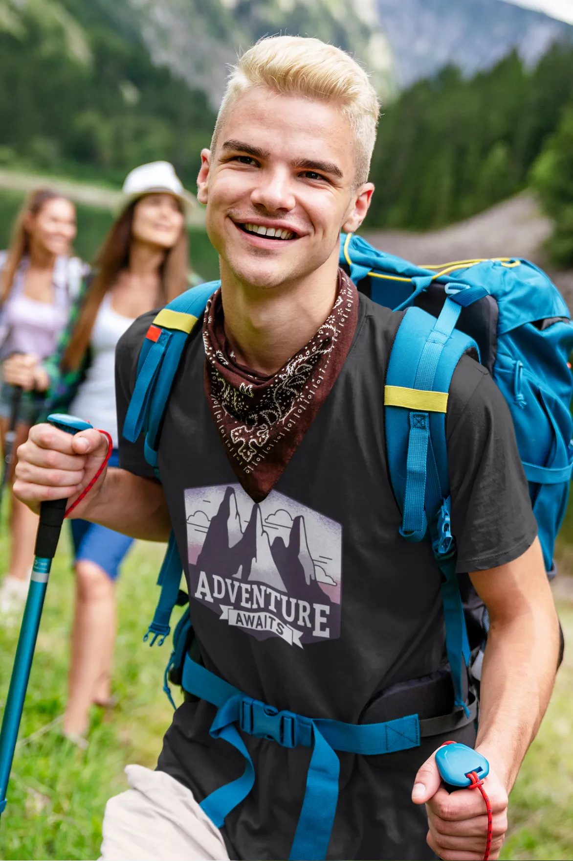 Adventure Awaits Printed T-shirt for men