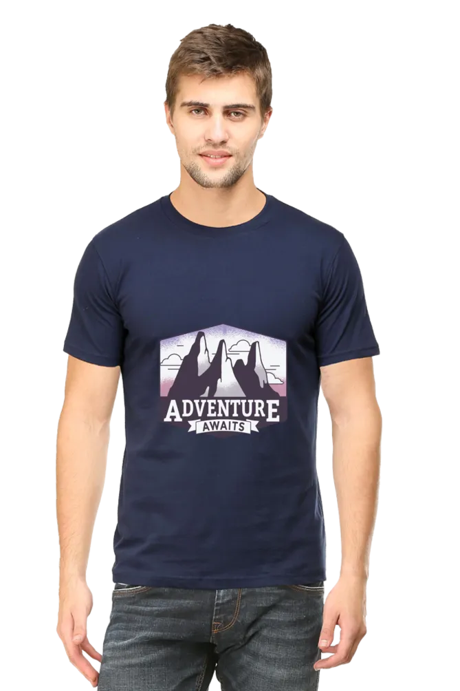 Adventure Awaits Printed T-shirt for men