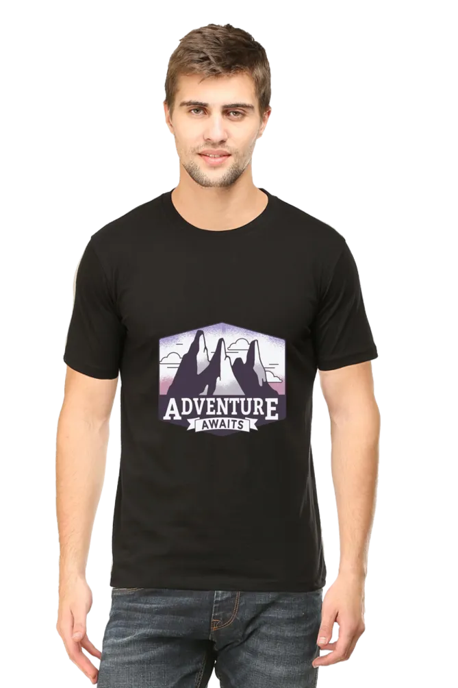 Adventure Awaits Printed T-shirt for men