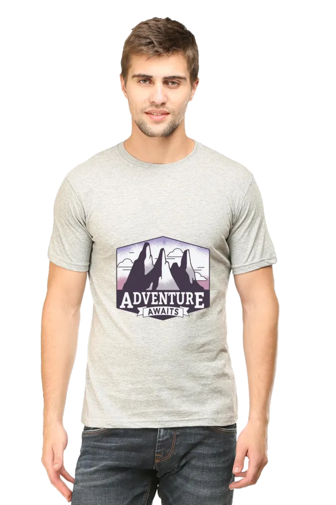 Adventure Awaits Printed T-shirt for men
