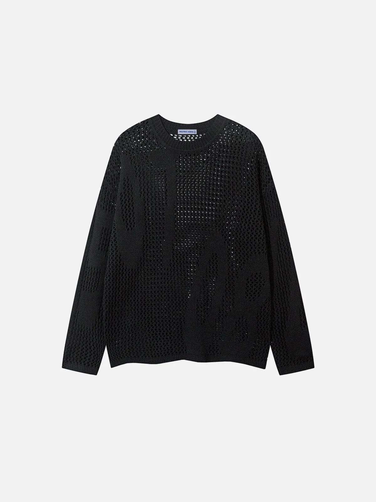 Aelfric Eden Open Knit Crew Neck Sweater