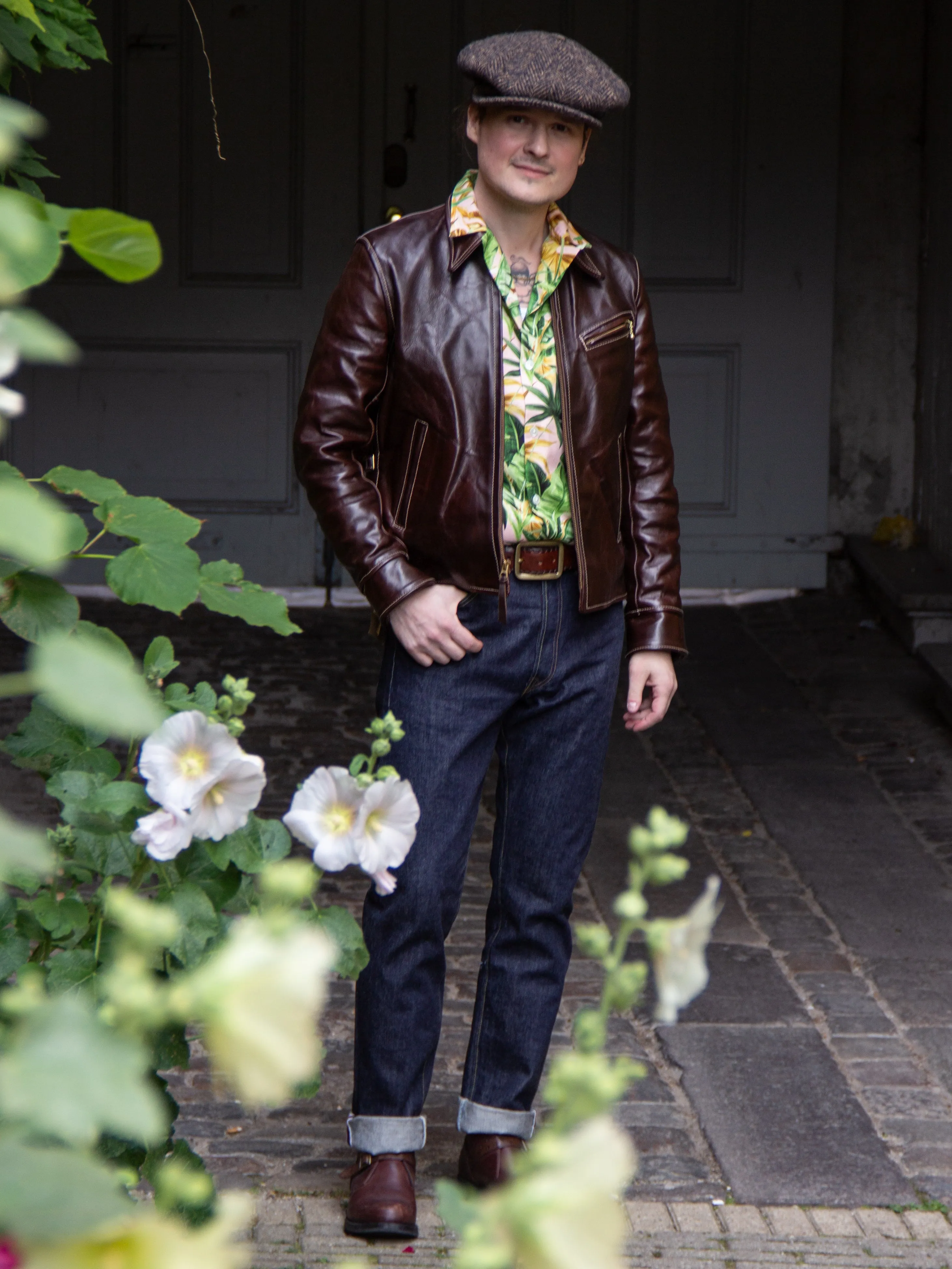 Aero x Wardrobe 19, Premier 1930's Half Belt, Brown Chromexcel Horse
