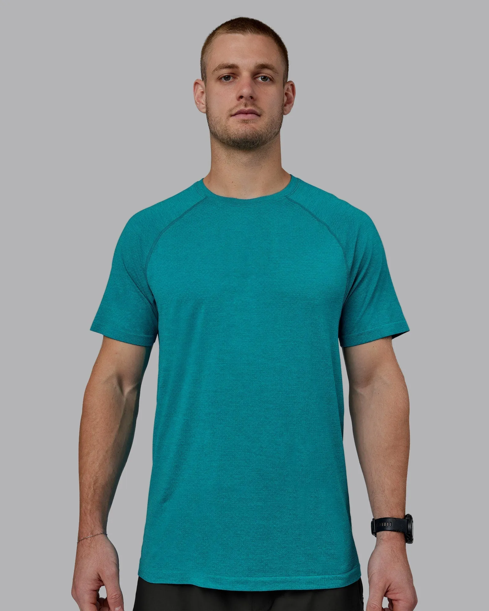 AeroFLX  Seamless Tee - Blue Bird Marl