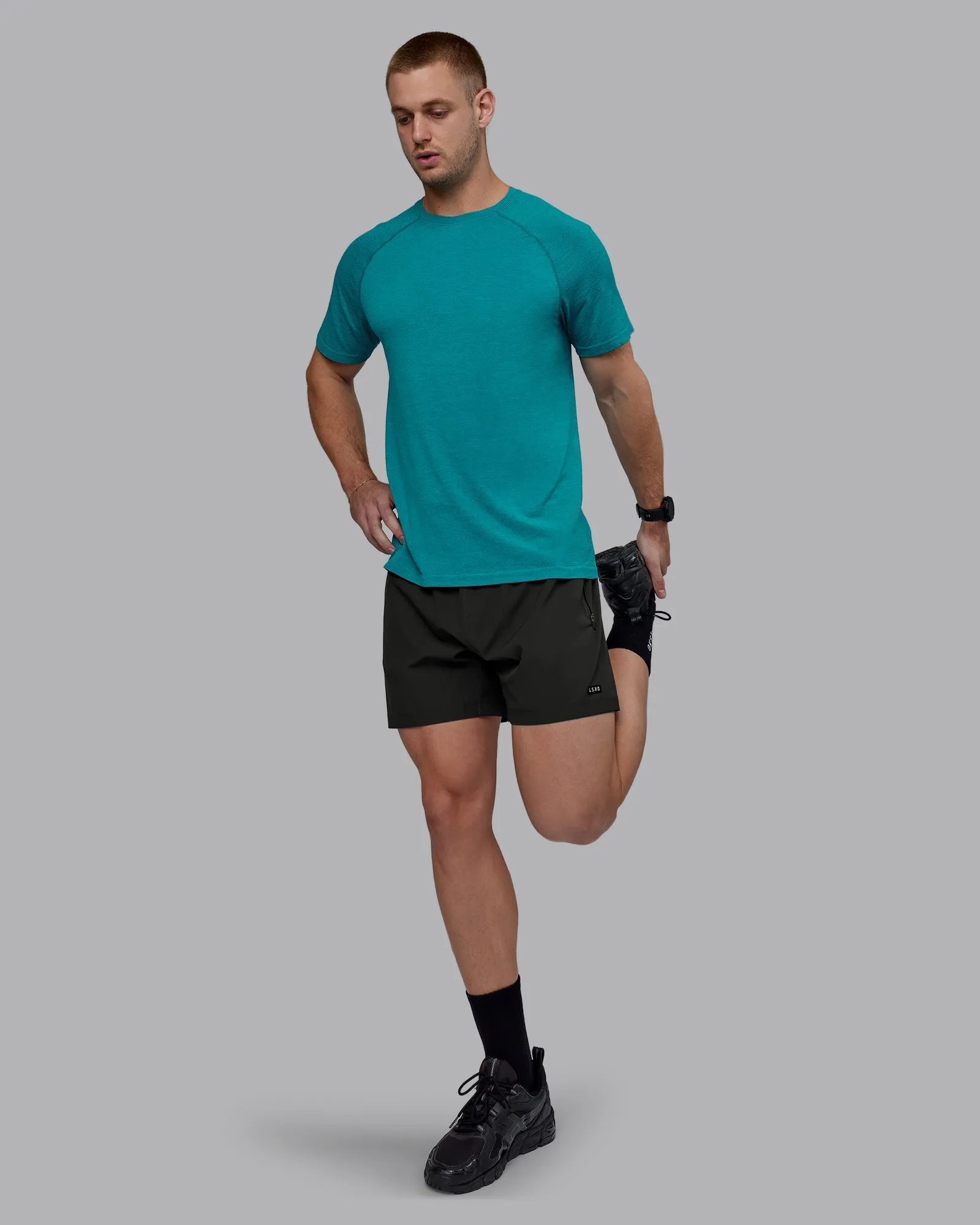 AeroFLX  Seamless Tee - Blue Bird Marl