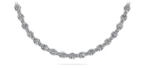 Affectionately Yours Diamond Tennis Lab-Grown Diamond Necklace with 7.30 ct.(finished) 1.4mm, 2.6mm