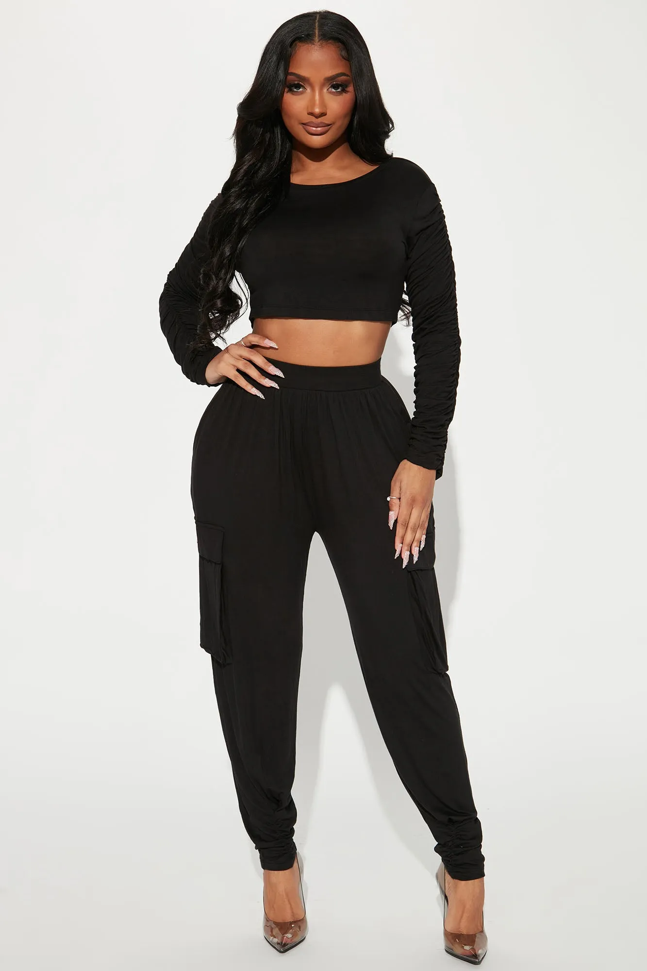 Aida Jogger Set - Black