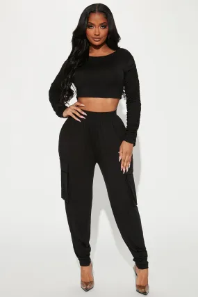 Aida Jogger Set - Black