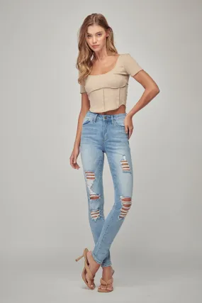 Aiden High Rise Skinny Jeans