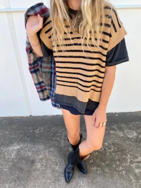 Ainsley Striped Sweater Vest