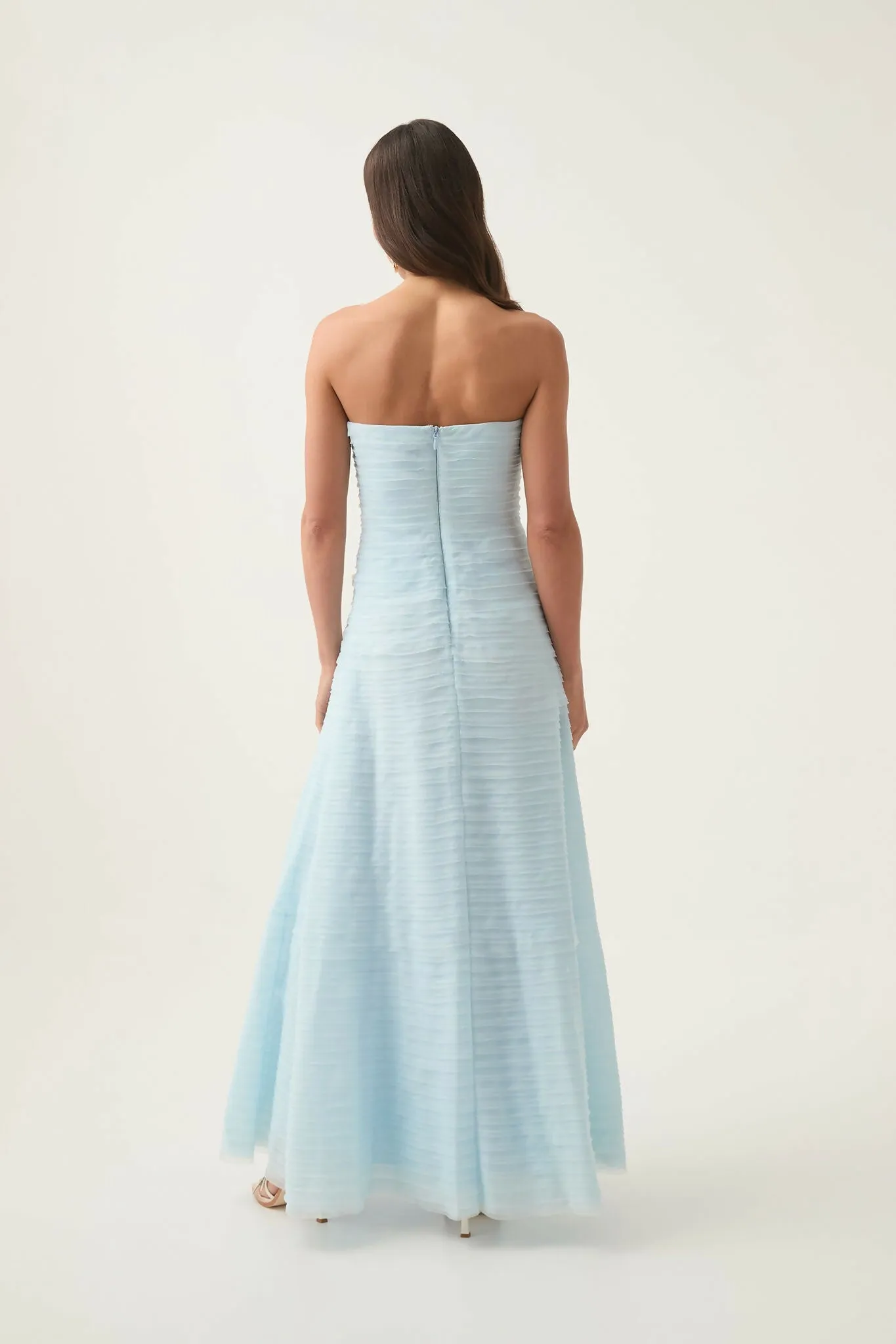 Aje Soundscape Maxi Dress in Blue Size 6, 8 & 10