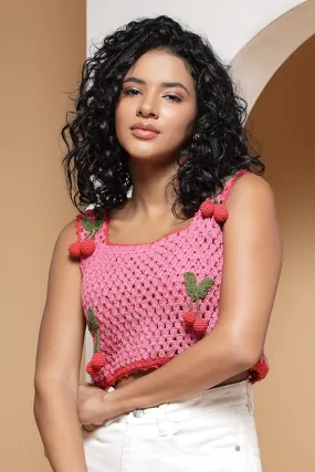 Ajoobaa "Cherry" Crochet Top