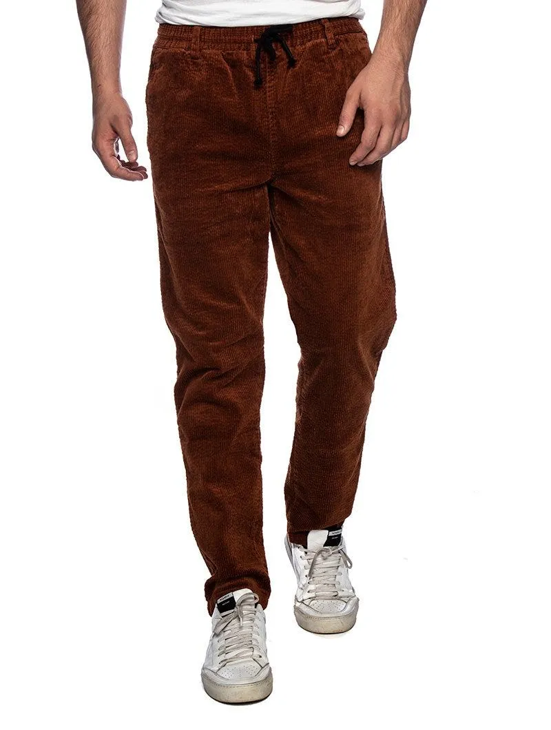 AKBOBBY CORDUROY PANTS IN RUST