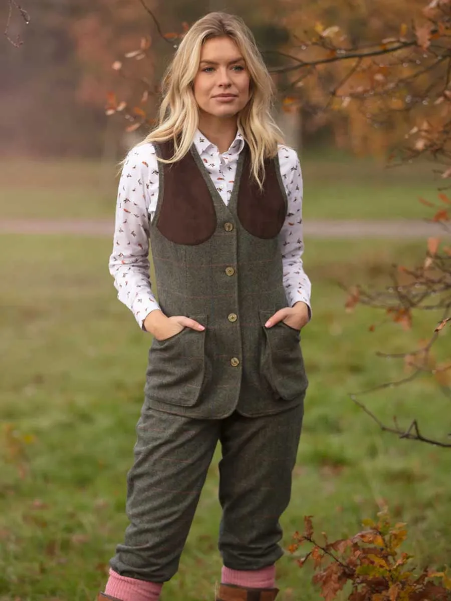 ALAN PAINE Combrook Ladies Tweed Breeks - Spruce