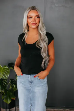 Alayna Basic Top - Black