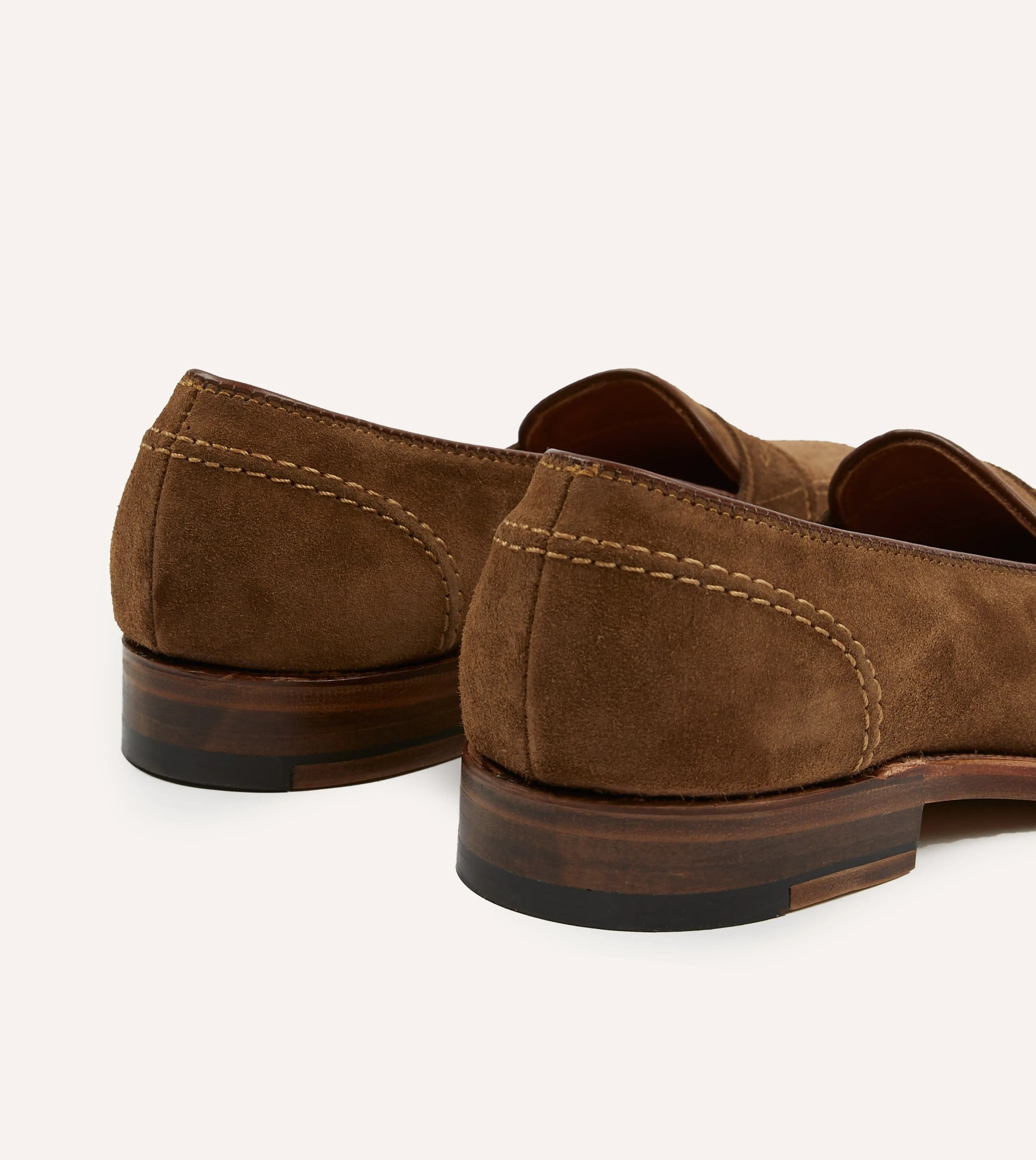 Alden Snuff Suede Full Strap Loafer