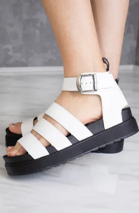 Alexis Chunky Gladiator Sandal White
