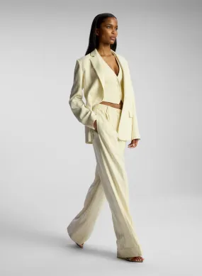 Alfie Wide Leg Pinstripe Pant