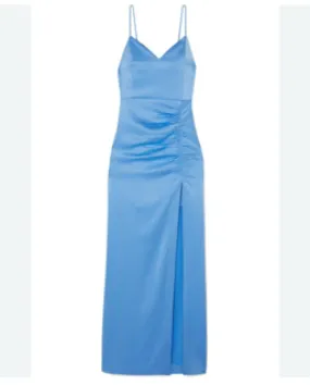 Alice and Olivia Blue Silk Maxi Dress