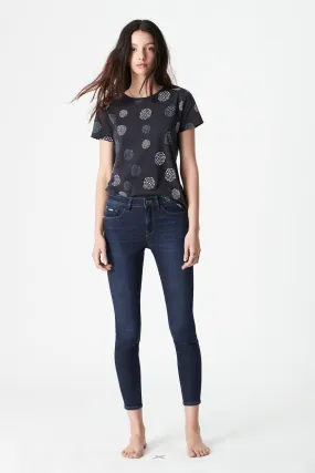 Alissa Ankle Jeans - Dark Golden Gold