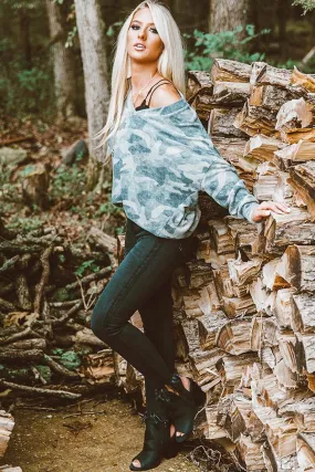 All Cozied Up Camo Top