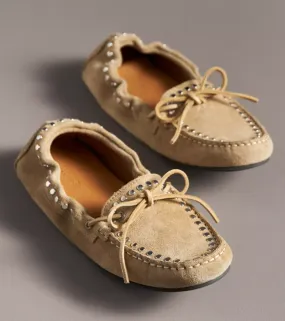 Alohas Calla suede studs loafers