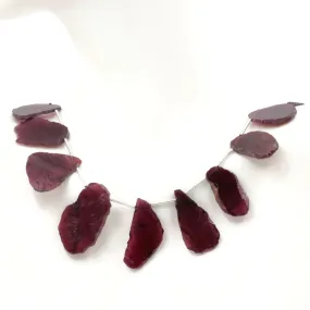 Amazing Natural Rhodolite, Fancy shape 8 Inch Strand, 18x7mm Size, Rare Quality at a DIY Jewelry Supplies SKU: 108547