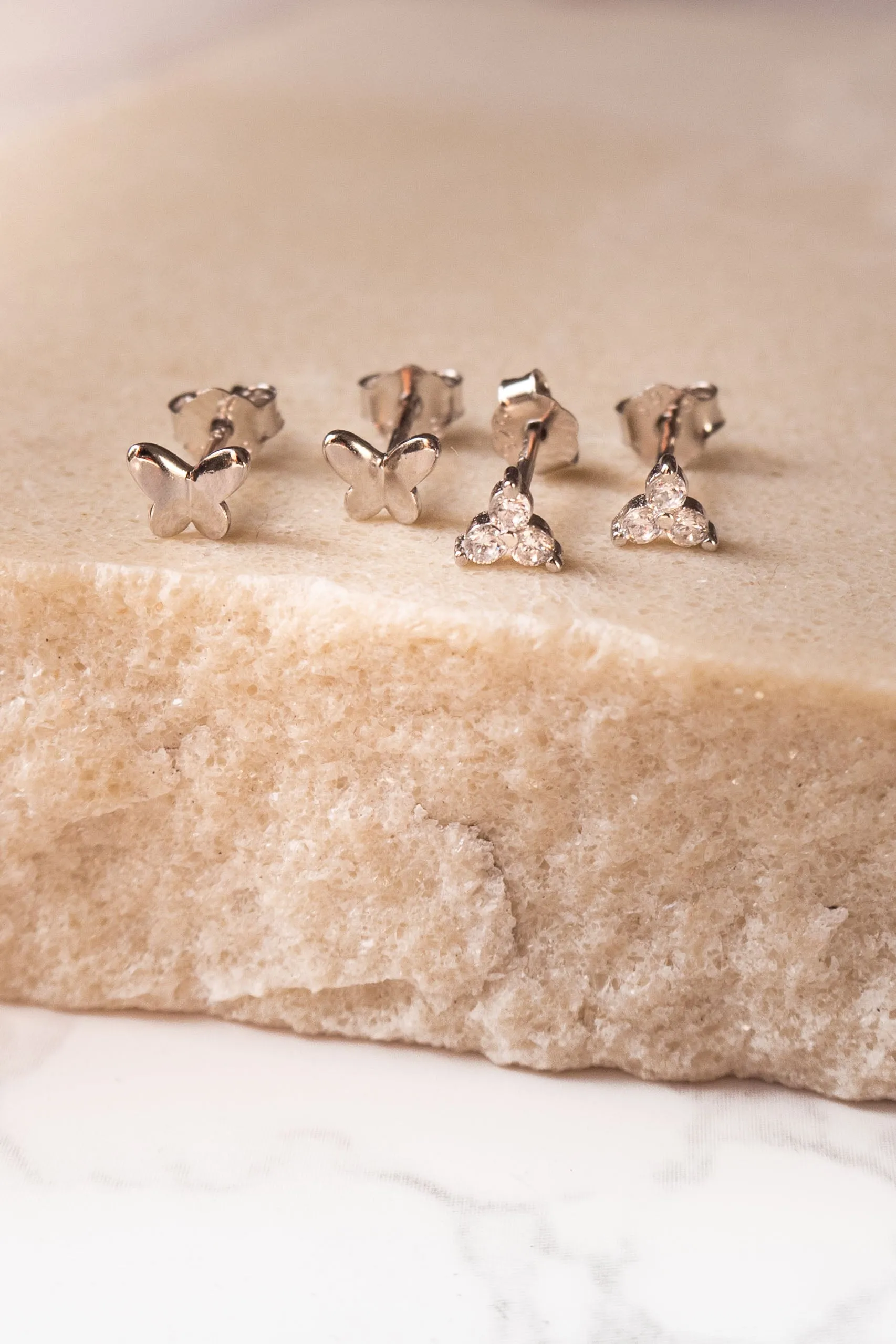 Amelia Silver Studs
