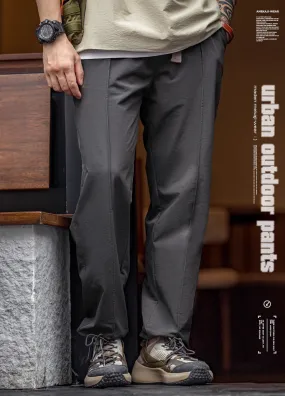 American Casual Outdoor Functional Tapered Elastic Waist Men's Trousers