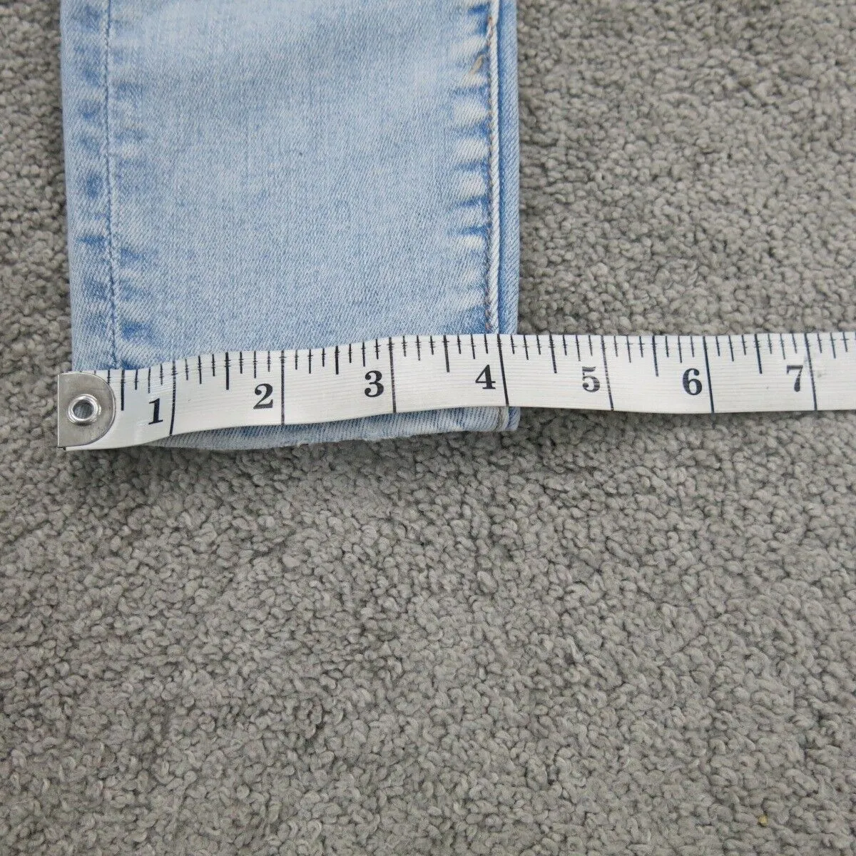 American Eagle Women Skinny Leg Jeans Next Level Stretch Mid Rise Pockets Blue 2