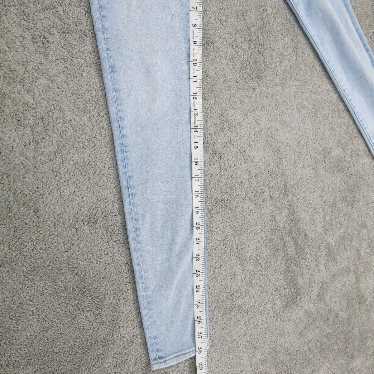 American Eagle Women Skinny Leg Jeans Next Level Stretch Mid Rise Pockets Blue 2