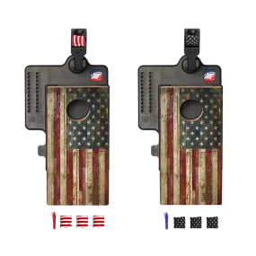 American Flag Double Chuck Mini Cornhole Tabletop Game