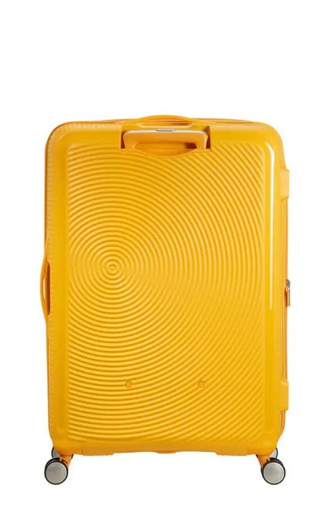 American Tourister Soundbox 77cm Large Spinner-Expandable | Golden/Yellow