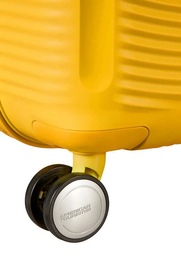 American Tourister Soundbox 77cm Large Spinner-Expandable | Golden/Yellow