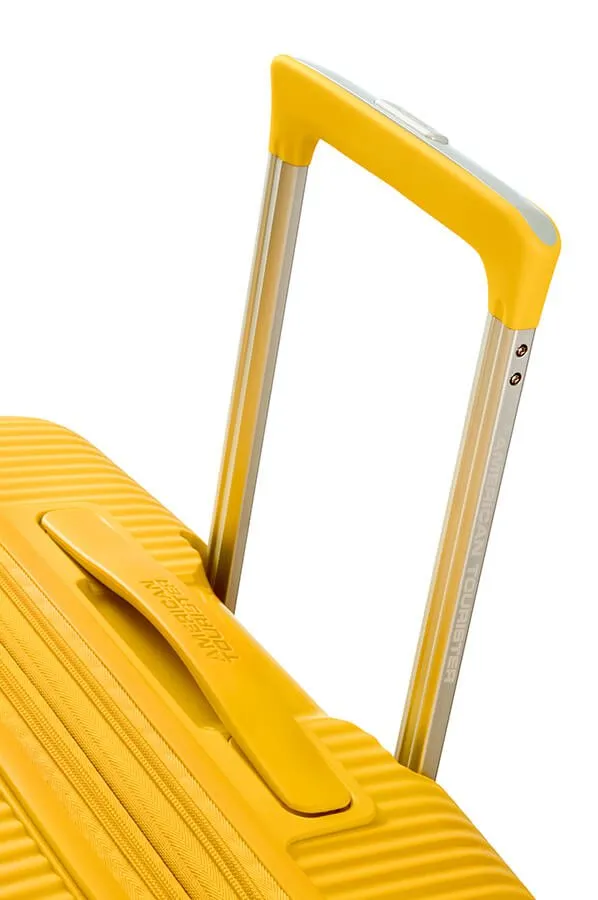 American Tourister Soundbox 77cm Large Spinner-Expandable | Golden/Yellow