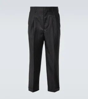 Ami Paris wool tapered trousers, black