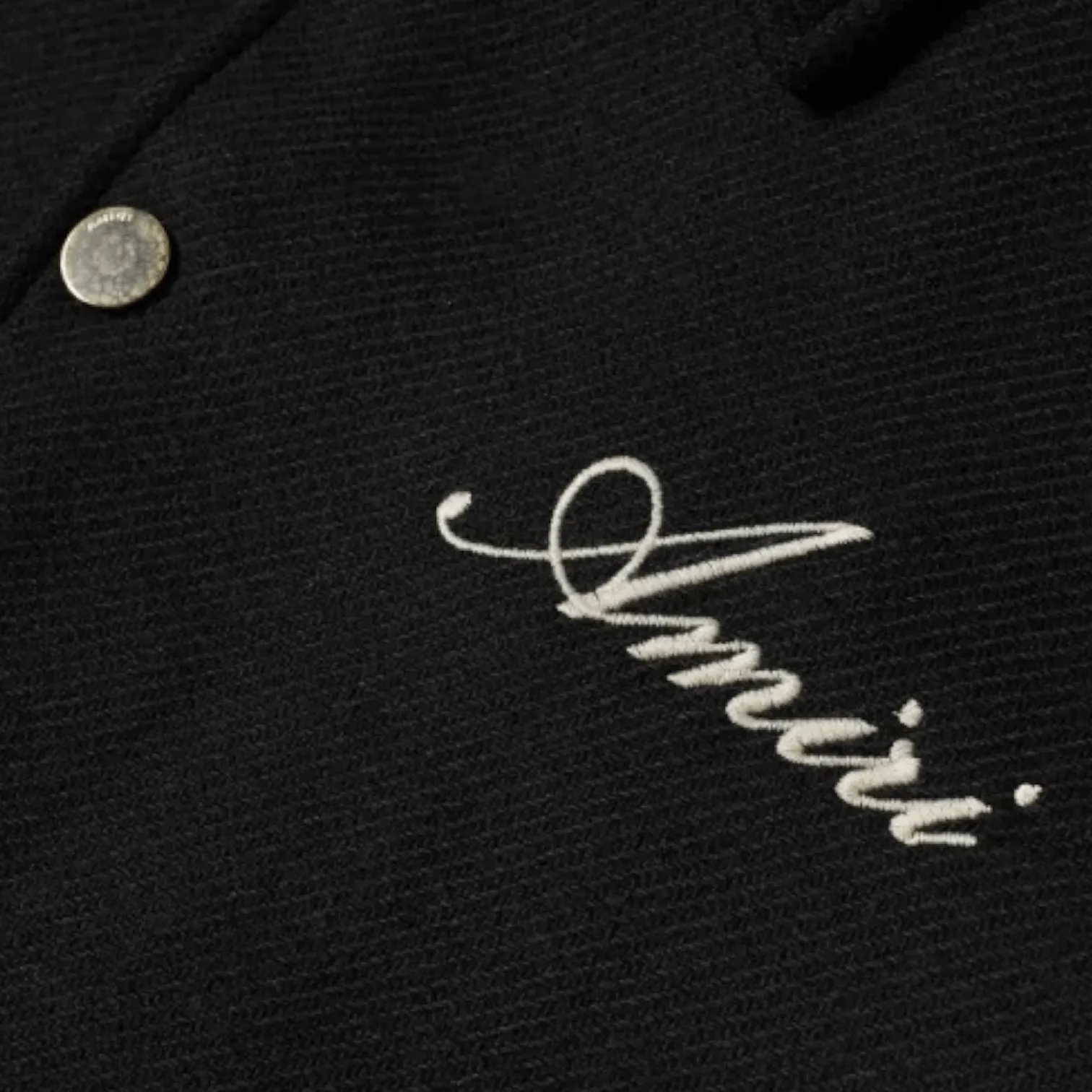 Amiri Bones Varsity Jacket Black