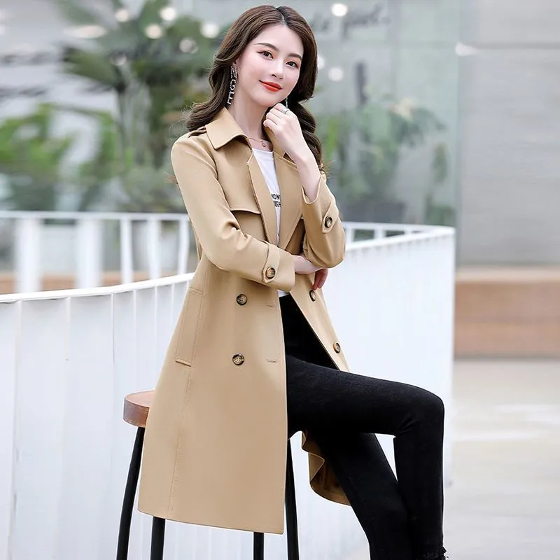 Ana Bade Women's Double Breasted Slim-Fit Coat
