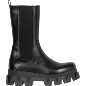 Anastasia Leather Ankle Boots - Black