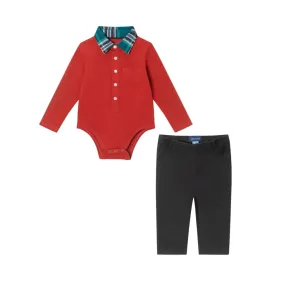 Andy & Evan infant boy 2-piece polo shirtzie® set